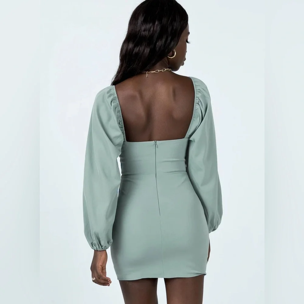 NWT Princess Polly Lillie Long Sleeve Mini Dress - Picture 2 of 14